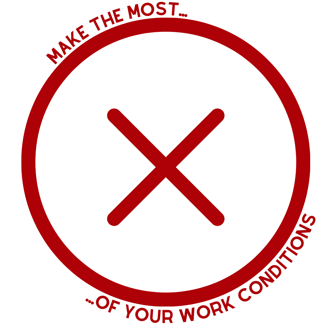 UTS NTEU members holding banners during their strike