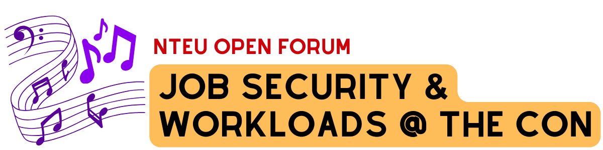 UTS NTEU members holding banners during their strike