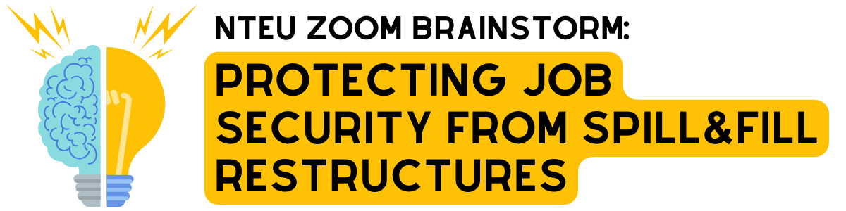 UTS NTEU members holding banners during their strike