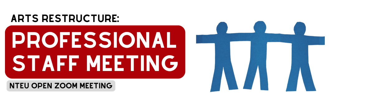 UTS NTEU members holding banners during their strike