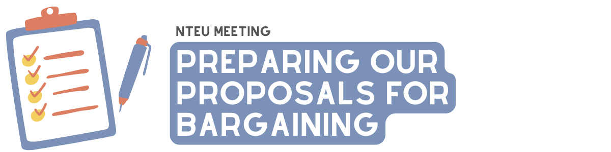 UTS NTEU members holding banners during their strike